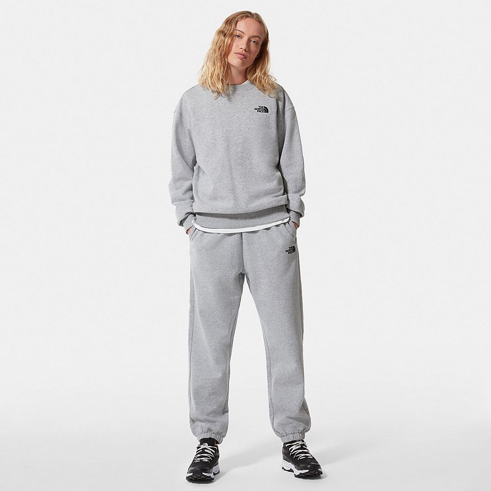 The North Face Joggers Womens Australia - The North Face Oversized Essential Light Grey (NIG-387945)